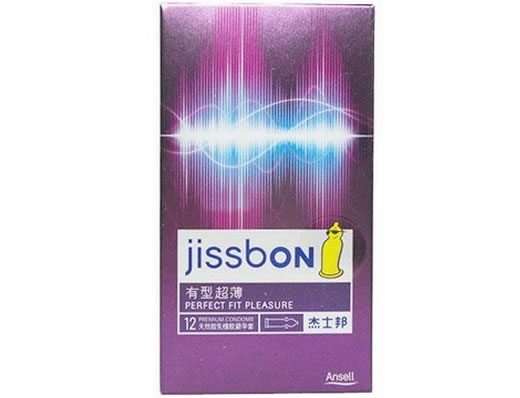 杰士邦天然胶乳橡胶避孕套Natural rubber latex condom招商代理 12只 有型超薄