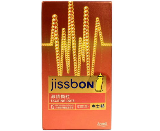 杰士邦天然胶乳橡胶避孕套Natural rubber latex condom招商代理 12只 激情颗粒