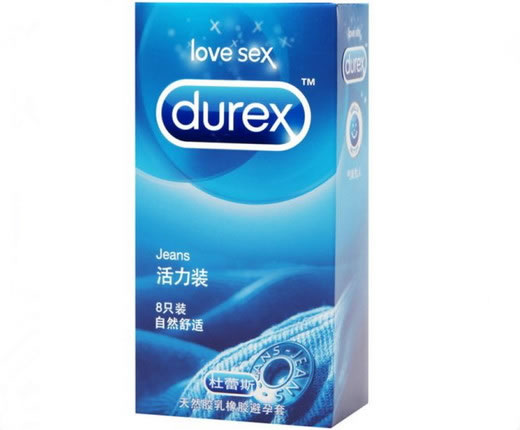 杜蕾斯天然胶乳橡胶避孕套 招商代理 活力装 8只