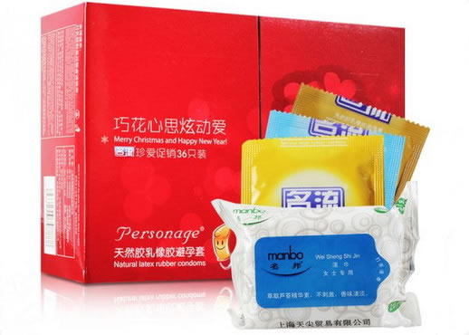 名流巧花心思炫动爱天然胶乳橡胶避孕套招商代理 36只