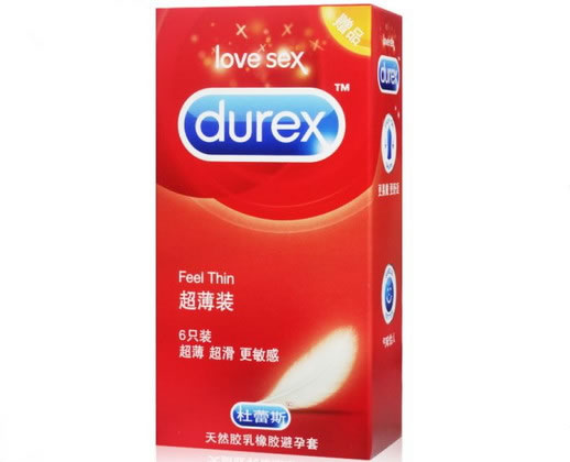 杜蕾斯天然胶乳橡胶避孕套招商代理 6只装
