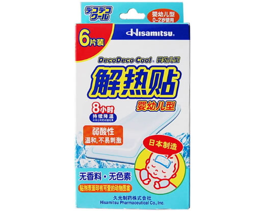DecoDeco Cool解热贴招商代理 6片装 婴幼儿型