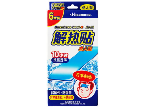 DecoDeco Cool-S解热贴招商代理 6贴装 成人型