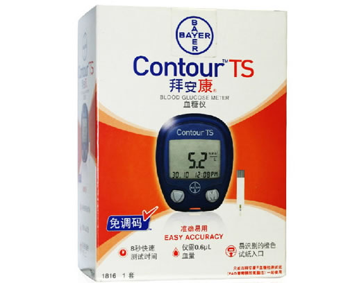 拜安康血糖仪Contour TS Blood Glucose Meter招商代理 1816