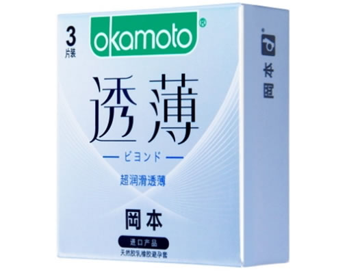 冈本/OKAMOTO CONDOM天然胶乳橡胶避孕套招商代理 3片装