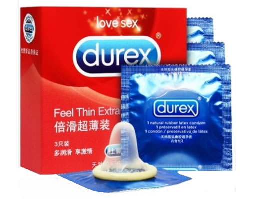 杜蕾斯天然胶乳橡胶避孕套招商代理 3只装
