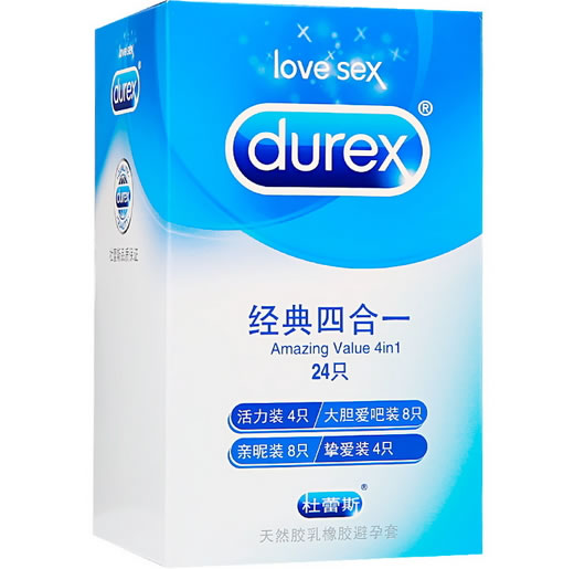 杜蕾斯天然胶乳橡胶避孕套招商代理 24只装