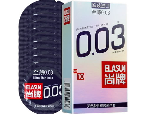 尚牌天然胶乳橡胶避孕套招商代理 10只 至薄0.03 泰国