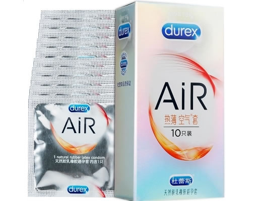 杜蕾斯天然胶乳橡胶避孕套招商代理 10只装 AiR 热薄空气套