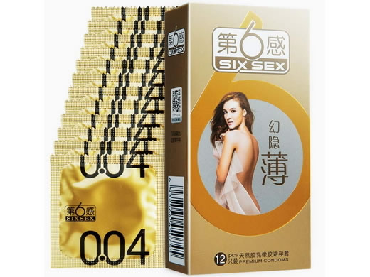 第6感天然胶乳橡胶避孕套招商代理 12只装 0.04