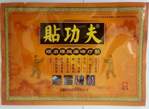 贴功夫颈肩腰腿痛磁疗贴招商代理 贴功夫 12cm*9cm