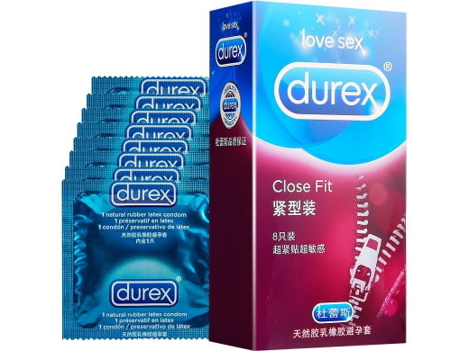 杜蕾斯天然胶乳橡胶避孕套招商代理 8只装