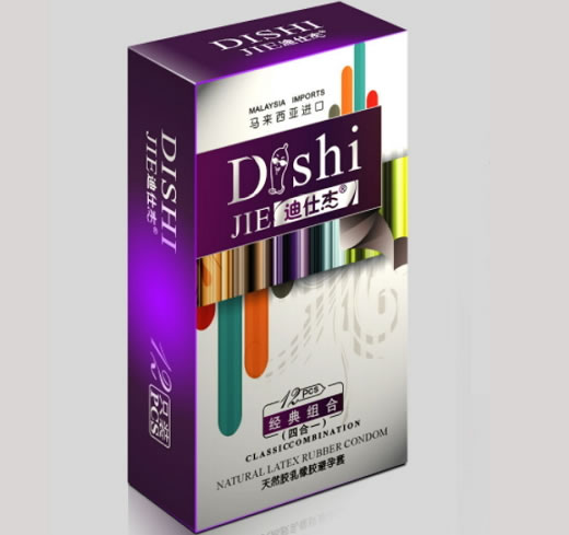 迪仕杰天然胶乳橡胶避孕套招商代理 经典组合 12只 马来西亚