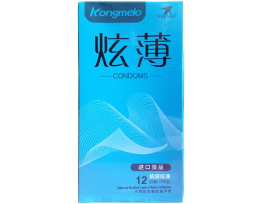 Kong MeLo天然胶乳橡胶避孕套招商代理 12只装 马来西亚