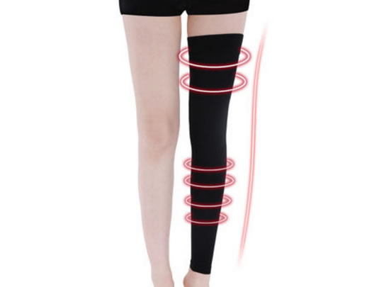 可孚医用静脉曲张压缩袜招商代理 Ⅱ级 长筒式 L码(黑色)