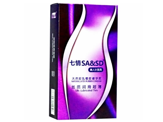 七情天然胶乳橡胶避孕套招商代理 丝质润滑超薄 10只 康乐乳胶