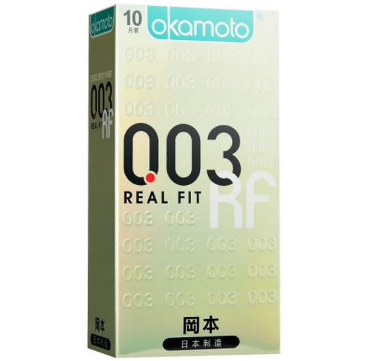 冈本OK安全套天然胶乳橡胶避孕套招商代理 0.03黄金贴身超薄 10片