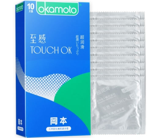 冈本天然胶乳橡胶避孕套招商代理 超润滑 10片装