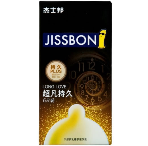 杰士邦天然胶乳橡胶避孕套招商代理 6只
