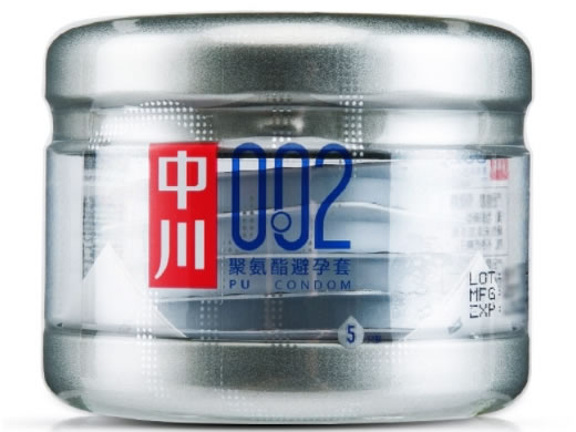 中川/002聚氨酯避孕套招商代理 中川002 5只装