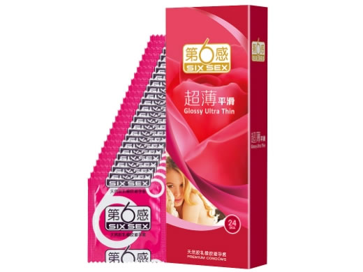 第6感超薄平滑香草香天然胶乳橡胶避孕套招商代理 24只 马来西亚