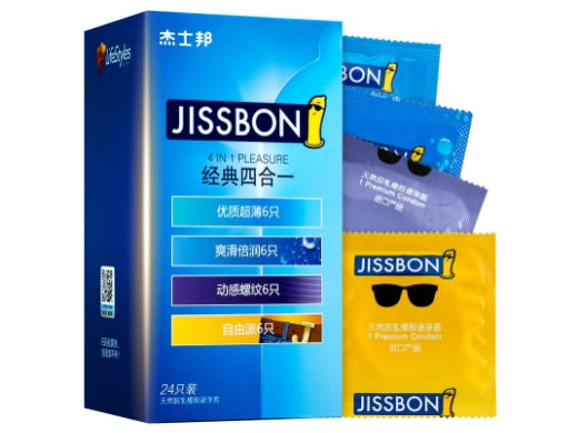 杰士邦天然胶乳橡胶避孕套招商代理 24只