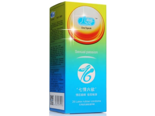 巅峰1号七情六欲避孕套天然胶乳橡胶避孕套招商代理 26只