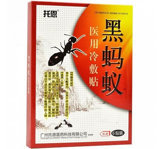 黑蚂蚁/托恩医用冷敷贴招商代理 6贴