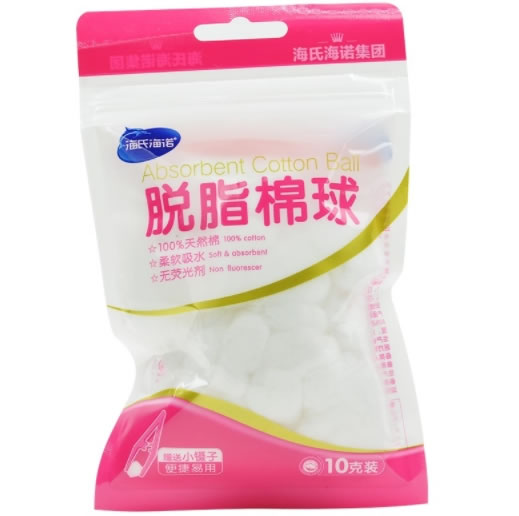 海氏海诺脱脂棉球招商代理 10g 海氏海诺