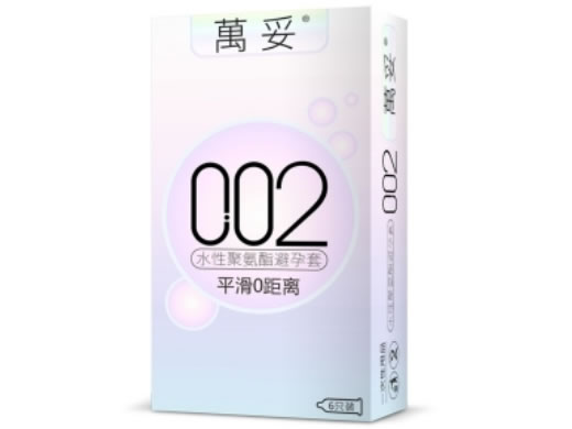 萬妥水性聚氨酯避孕套招商代理 平滑0距离 6只