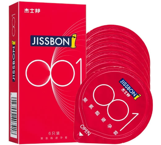 杰士邦聚氨酯避孕套招商代理 6只 杰士邦