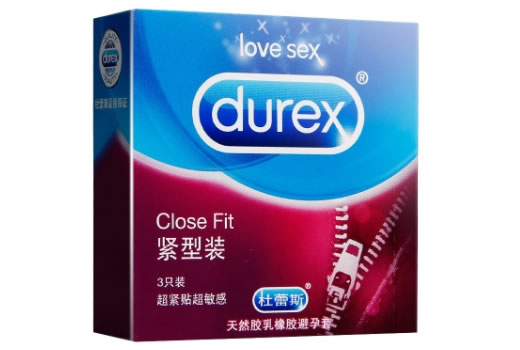 杜蕾斯天然胶乳橡胶避孕套招商代理 3只装 紧型装