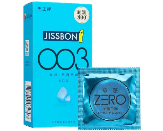 杰士邦天然胶乳橡胶避孕套招商代理 6只装