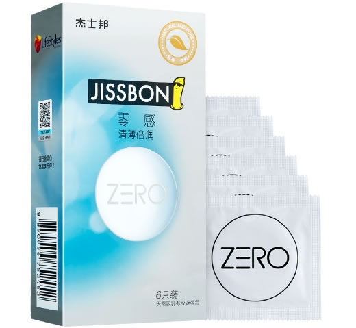 杰士邦天然胶乳橡胶避孕套招商代理 6只装 零感清薄倍润