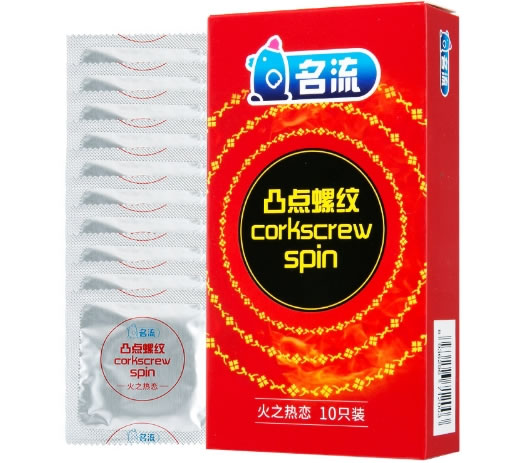 名流天然胶乳橡胶避孕套招商代理 10只 火之热恋