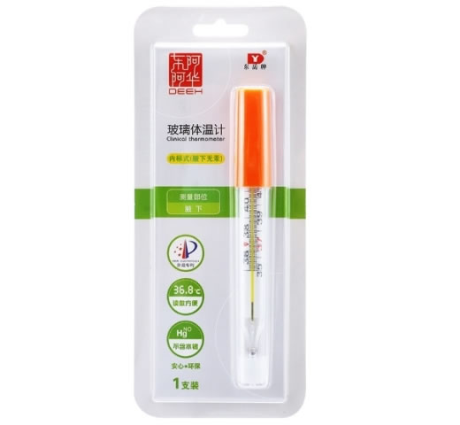 东阿阿华/东岳牌玻璃体温计招商代理 内标式(腋下无汞)