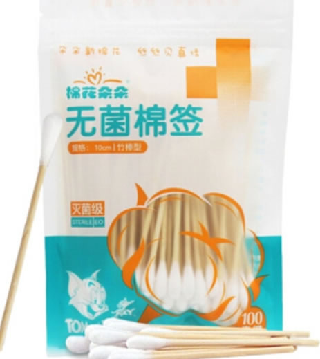 棉花朵朵无菌棉签招商代理 100支 棉花朵朵