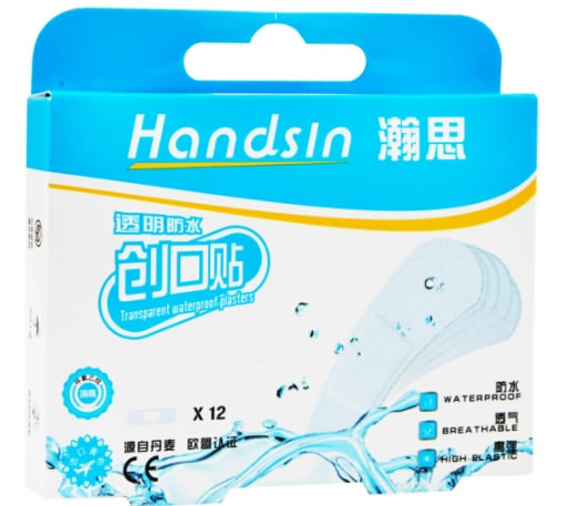 瀚思创口贴招商代理 12片 透明防水型