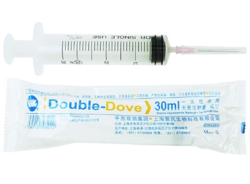 双鸽一次性使用无菌注射器 带针招商代理 30ml 聚民生物科技