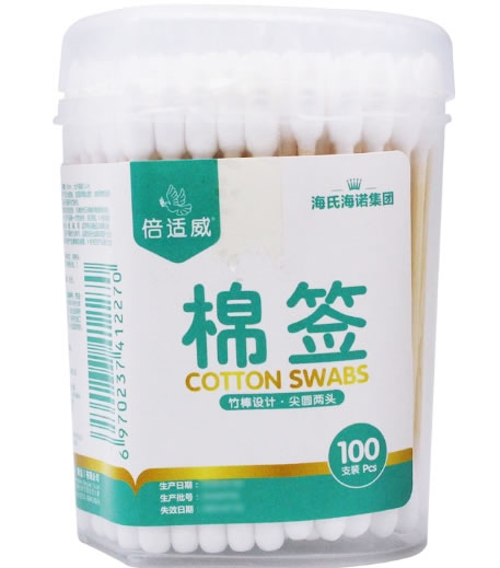 倍适威棉签招商代理 盒装 8cm*100支 海氏海诺集团