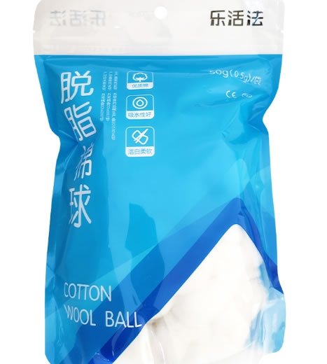 乐活法脱脂棉球招商代理 50g(0.5g)