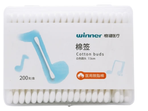winner/稳健医疗棉签招商代理 200支 白色圆头