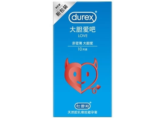 大胆爱吧装Love/durex天然胶乳橡胶避孕套招商代理 10只