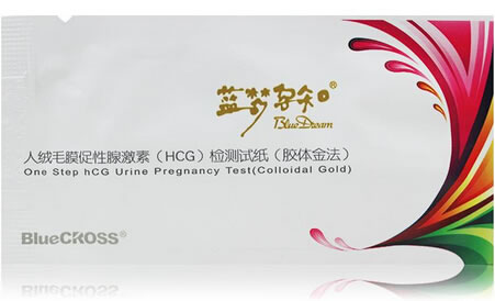 蓝梦孕知早孕检测试纸人绒毛膜促性腺激素(HCG)检测试纸(胶体金法)招商代理 条型