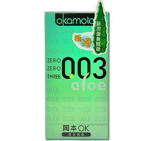 天然胶乳橡胶避孕套(冈本OK安全套0.03芦荟超薄)招商代理 6只 日本