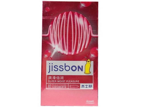 杰士邦天然胶乳橡胶避孕套Natural rubber latex condom招商代理 10只 爽滑倍润