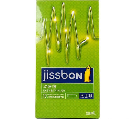 杰士邦天然胶乳橡胶避孕套Natural rubber latex condom招商代理 10只 动感薄