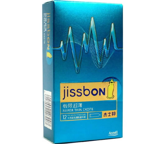 杰士邦天然胶乳橡胶避孕套Natural rubber latex condom招商代理 12只 极限超薄