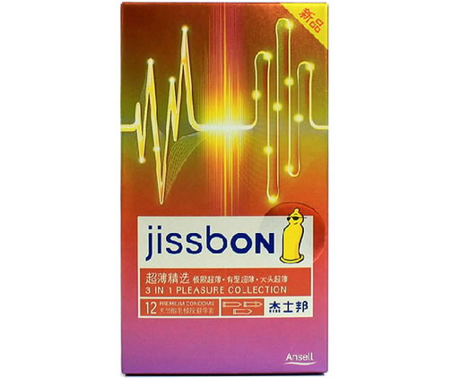 杰士邦天然胶乳橡胶避孕套Natural rubber latex condom招商代理 12只 超薄精选