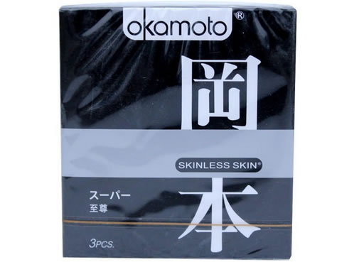 冈本避孕套至尊混天然胶乳橡胶避孕套招商代理 3只 日本